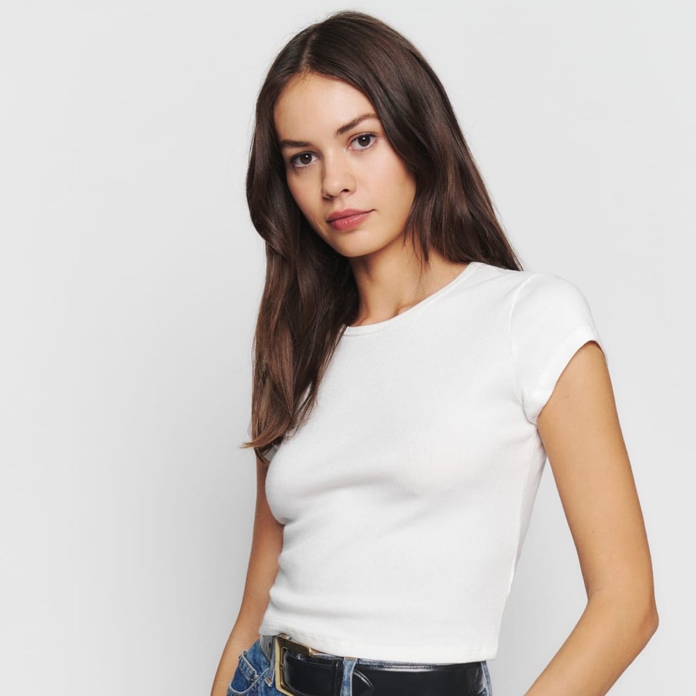 Reformation Muse Cropped Tee (S)